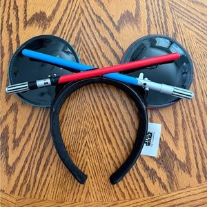 Disney Star Wars Lightsaber Mickey Ears Headband - Black, Red, Blue